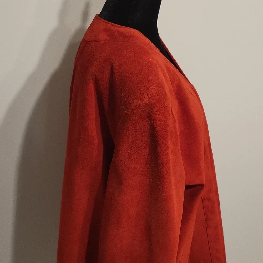 Danier Red Suede Jacket - Picture 5 of 14